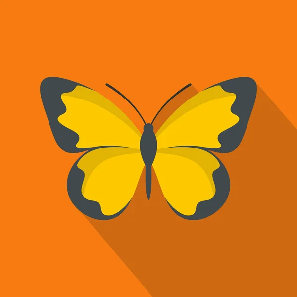 Icono de mariposa voladora, estilo plano . — Vector de stock