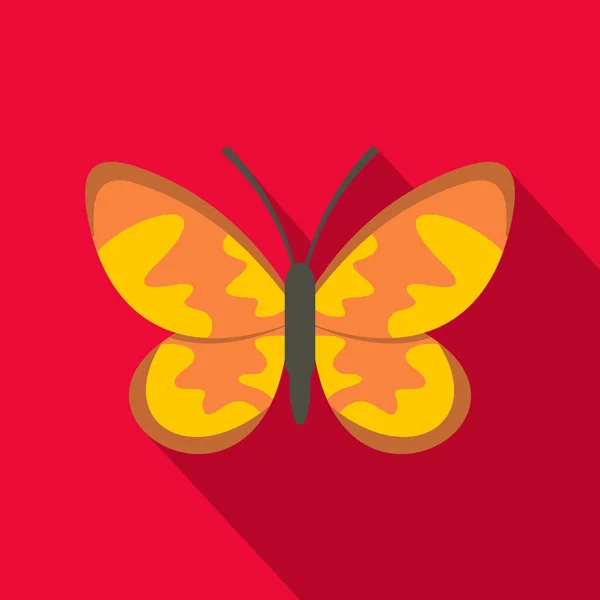 Icono de mariposa salvaje, estilo plano . — Archivo Imágenes Vectoriales