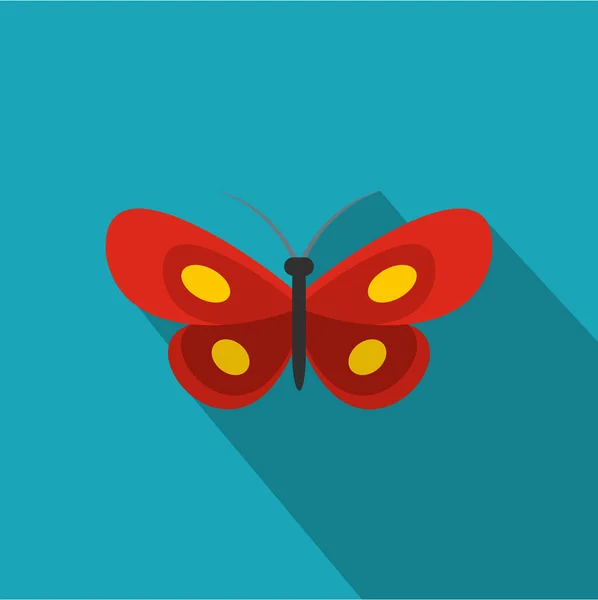 Pequeño icono de mariposa, estilo plano . — Archivo Imágenes Vectoriales