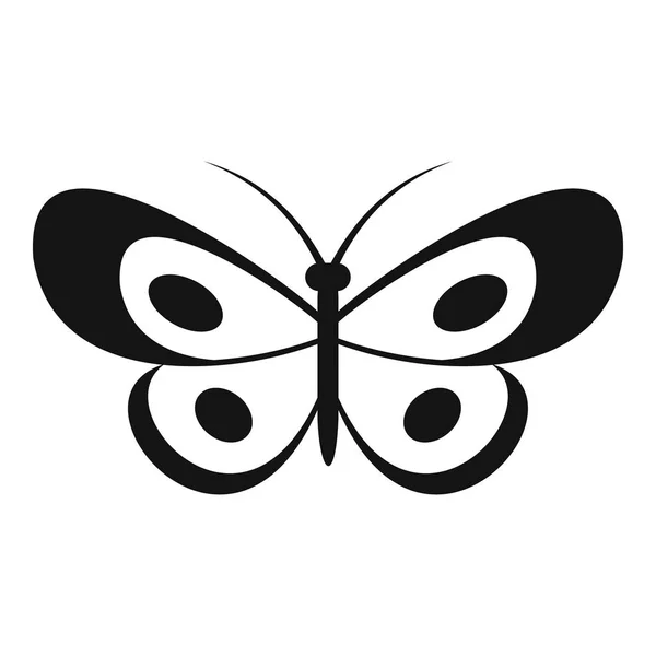 Икона тропической бабочки, простой стиль . — стоковый вектор