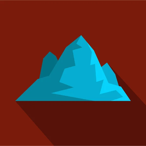 Icona iceberg, stile piatto . — Vettoriale Stock