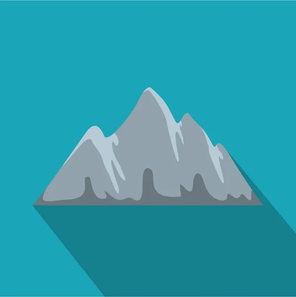 Icône alpine, style plat . — Image vectorielle