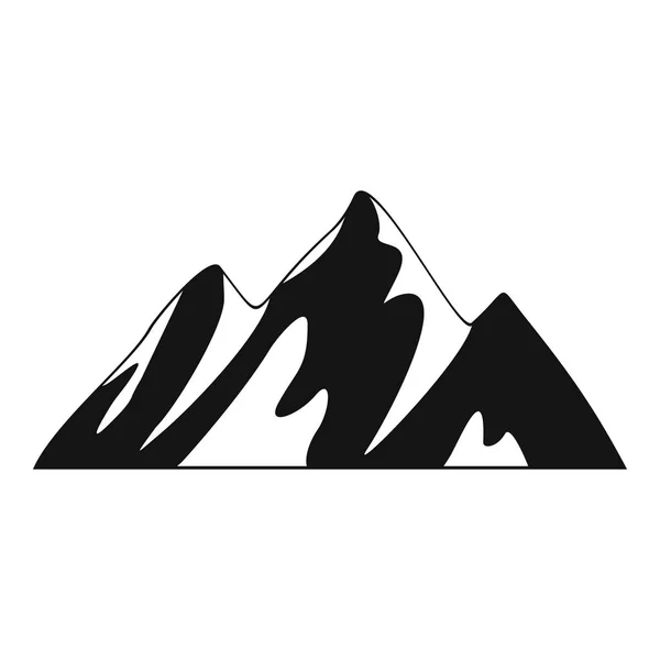 Icona della cima della montagna, stile semplice . — Vettoriale Stock