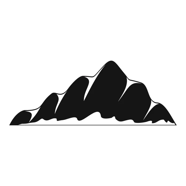 Піктограма гірського пейзажу, простий стиль . — стоковий вектор