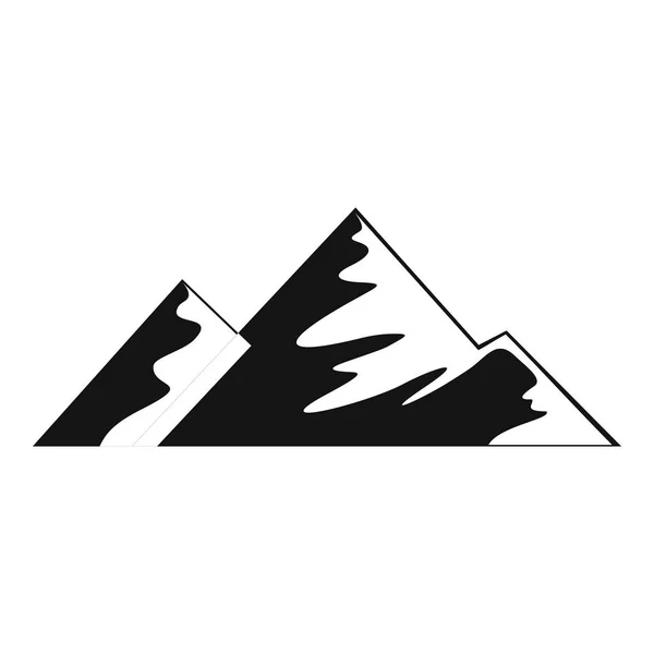 Klättra på berget ikon, enkel stil. — Stock vektor