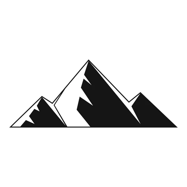 Icono de pico de montaña, estilo simple . — Vector de stock