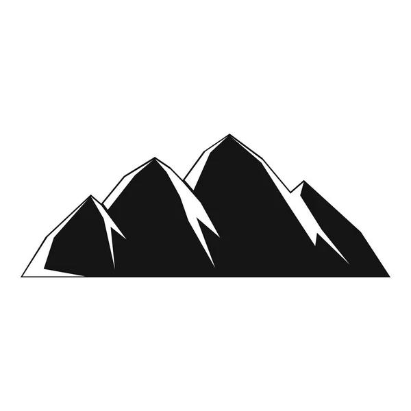 Εικονίδιο μεγάλο βουνό, απλό στυλ. — Διανυσματικό Αρχείο