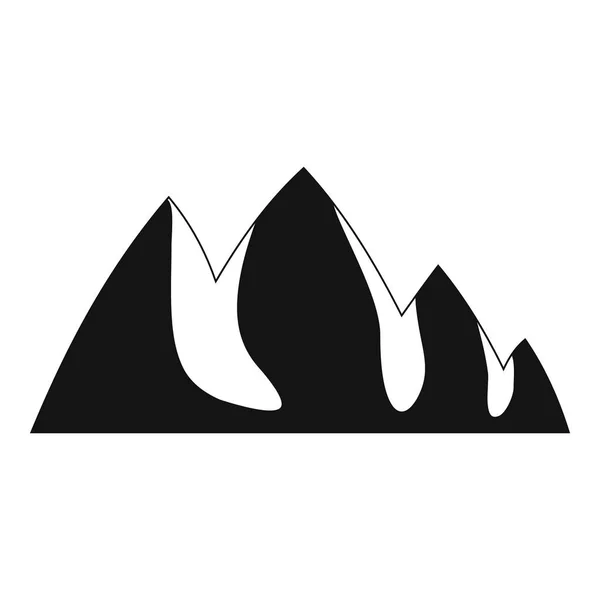Icona di arrampicata su roccia, stile semplice . — Vettoriale Stock