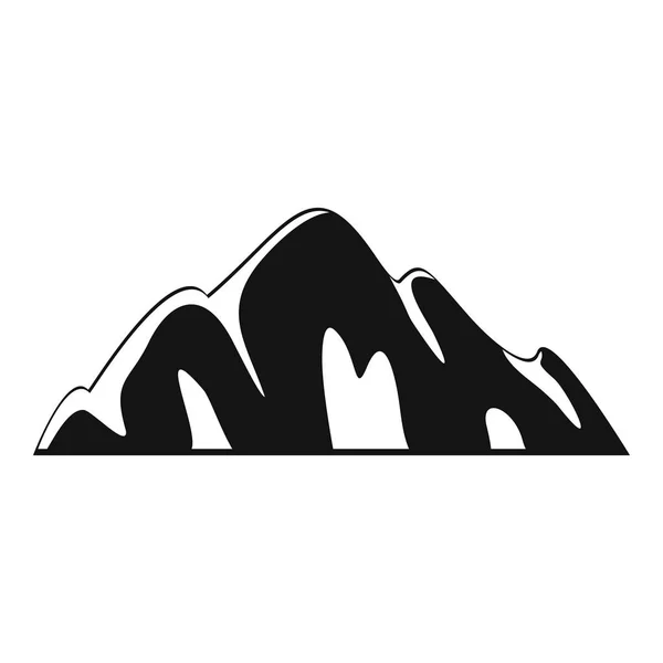 シンプルなスタイルの美しい山のアイコン、. — ストックベクタ