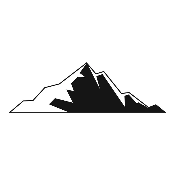 Ícone de montanha agradável, estilo simples . —  Vetores de Stock