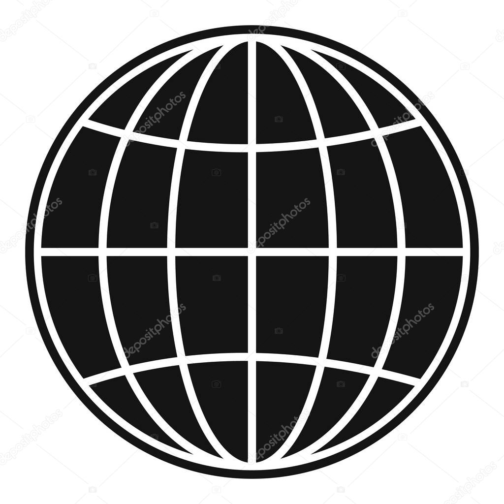 Global icon, simple style.