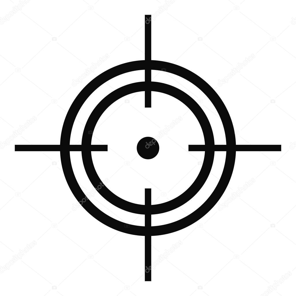 Aim icon, simple style.