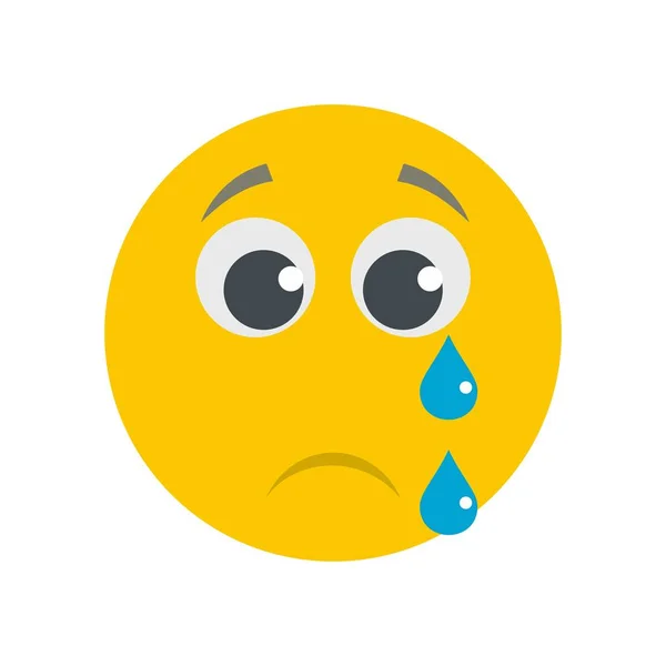 Cry smile icon vector flat — Stock Vector