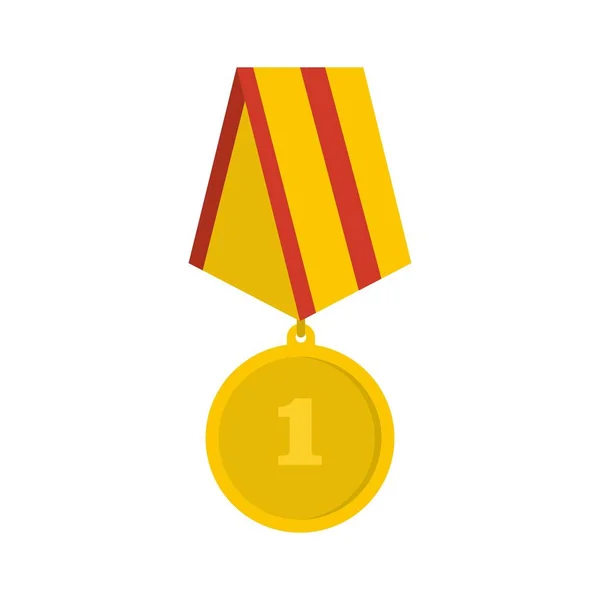 Médaille icône vecteur plat — Image vectorielle