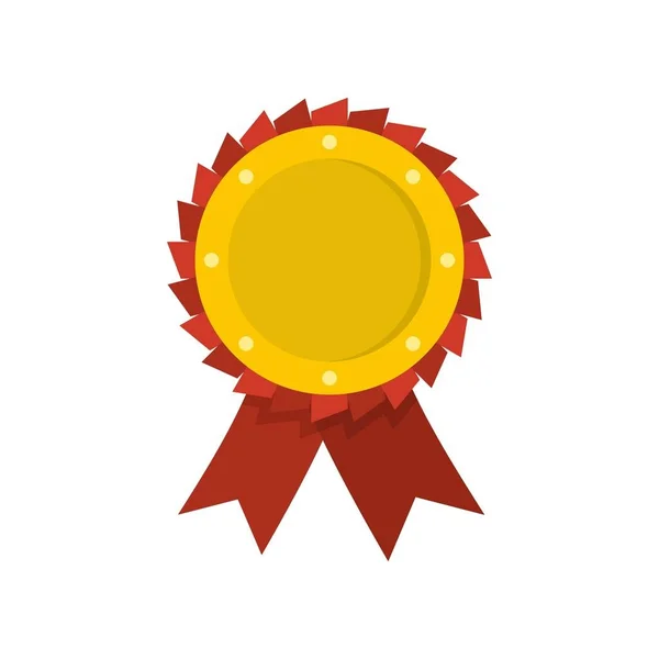 Award ribbon ikonen vektor platta — Stock vektor