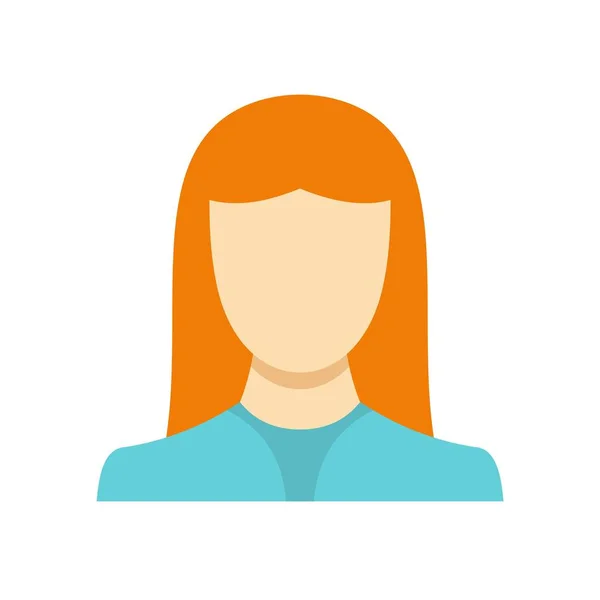 Nueva mujer avatar icono vector plano — Vector de stock