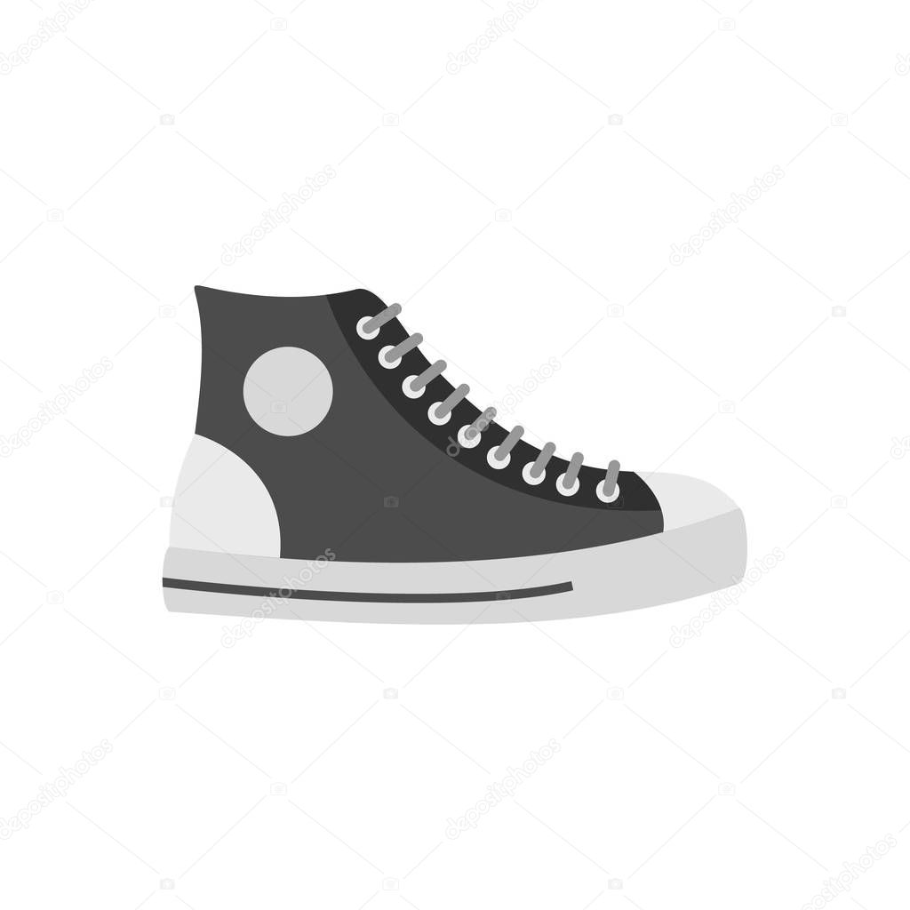 Men shoe icon vector flat