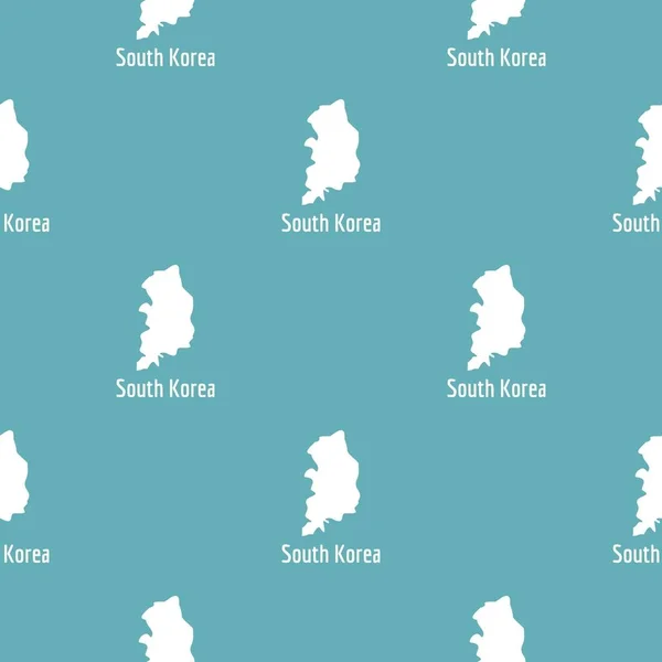 Carte Corée du Sud en vecteur noir simple — Image vectorielle