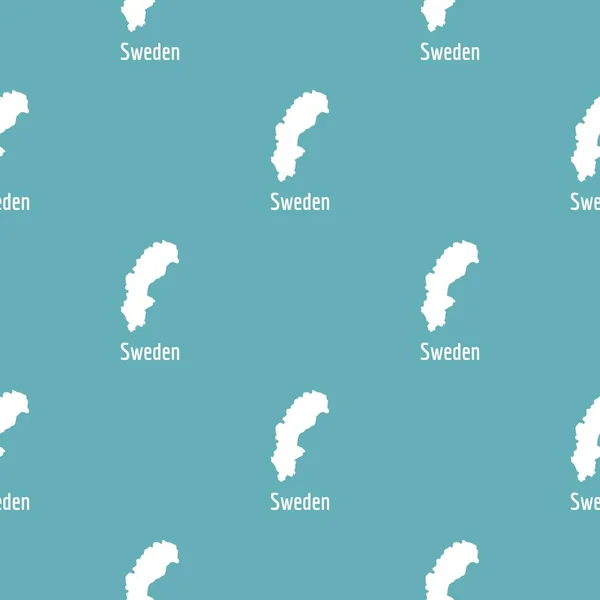 Швеція карту в чорний вектор простий — стоковий вектор