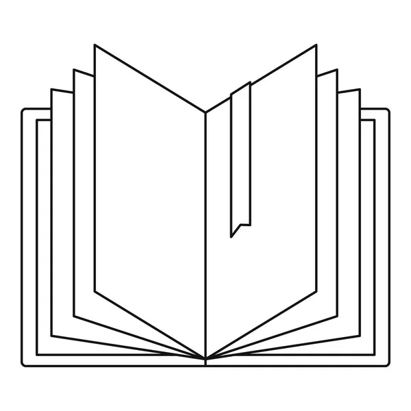 Icon des Wörterbuchs, Umrissstil. — Stockvektor