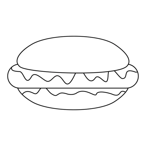 Иконка хот-дога, стиль. — стоковый вектор