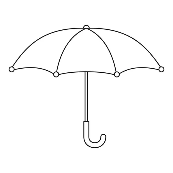 Значок парасольки, стиль контуру . — стоковий вектор