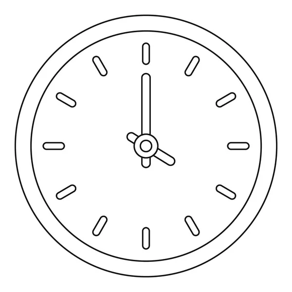 Ícone do relógio da casa, estilo esboço . —  Vetores de Stock