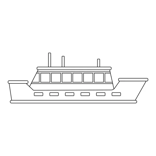 Tankfartyget ikon, dispositionsformat. — Stock vektor