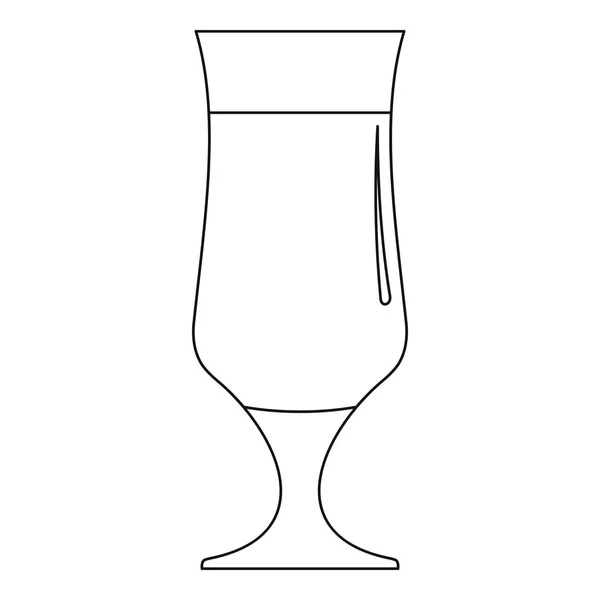 Icono del alcohol, estilo del esquema . — Archivo Imágenes Vectoriales