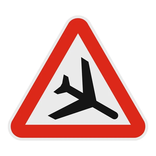 Icono de avión, estilo plano. — Vector de stock