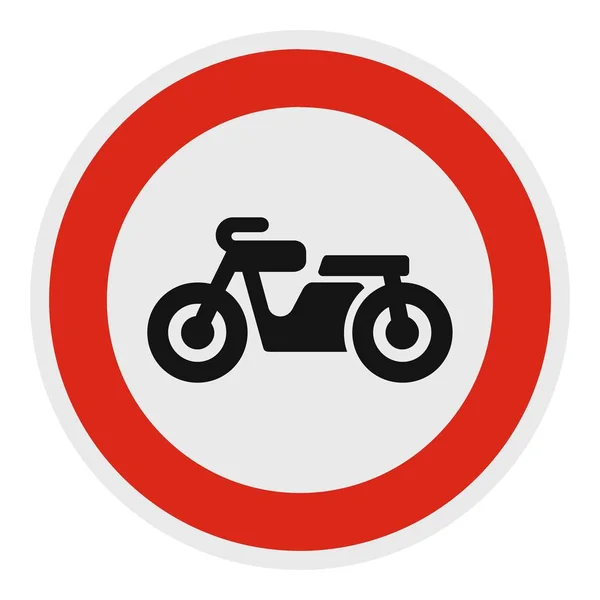 Pas d'icône de vélo, style plat . — Image vectorielle