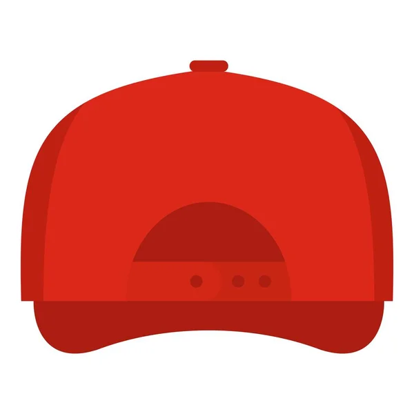 野球帽バックアップ アイコン、フラット スタイル. — ストックベクタ