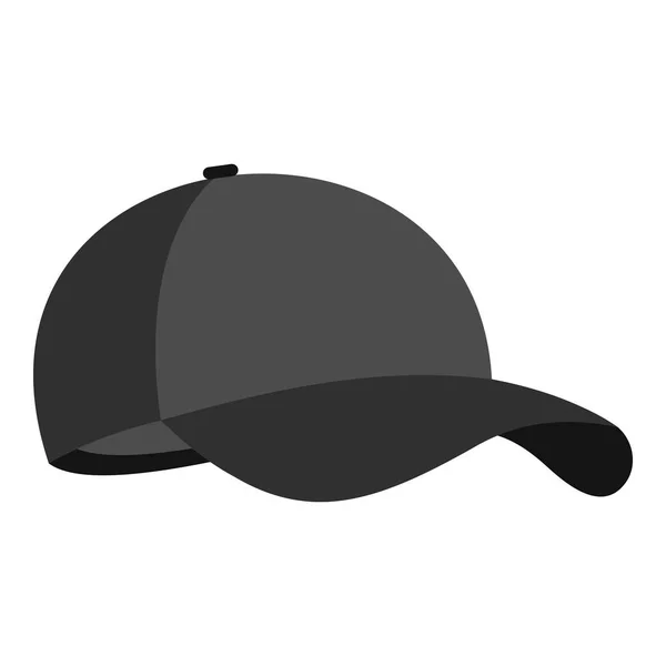 Grande icône de casquette de baseball, style plat . — Image vectorielle