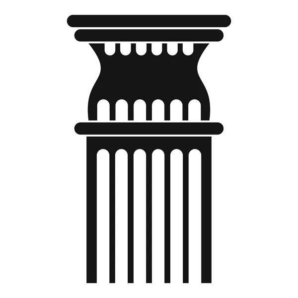 Icono de columna, estilo simple . — Vector de stock