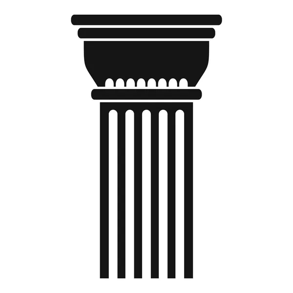 Icono de columna de construcción, estilo simple . — Vector de stock