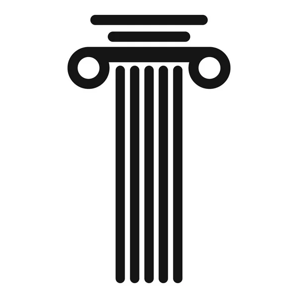 Icono de columna cuadrada, estilo simple . — Archivo Imágenes Vectoriales