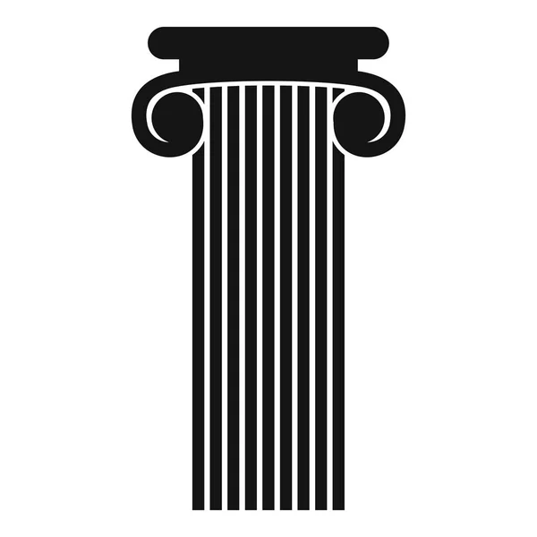 Ícone de coluna romana, estilo simples . — Vetor de Stock