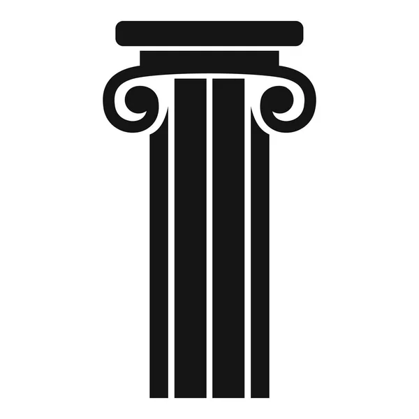 Icône colonne française, style simple . — Image vectorielle