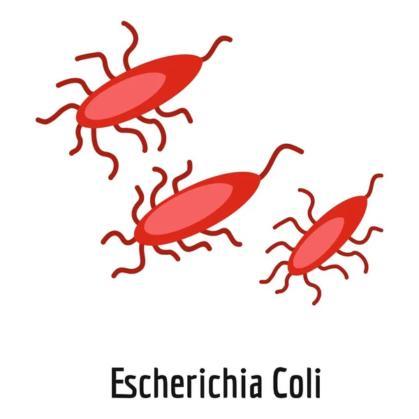 Escherichia coli icono, estilo de dibujos animados . — Vector de stock