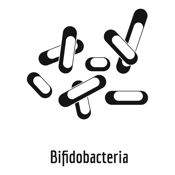 Icona dei bifidobatteri, stile semplice . — Vettoriale Stock