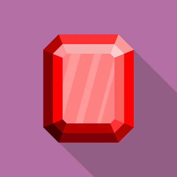 Icono de diamante puro, estilo plano . — Vector de stock