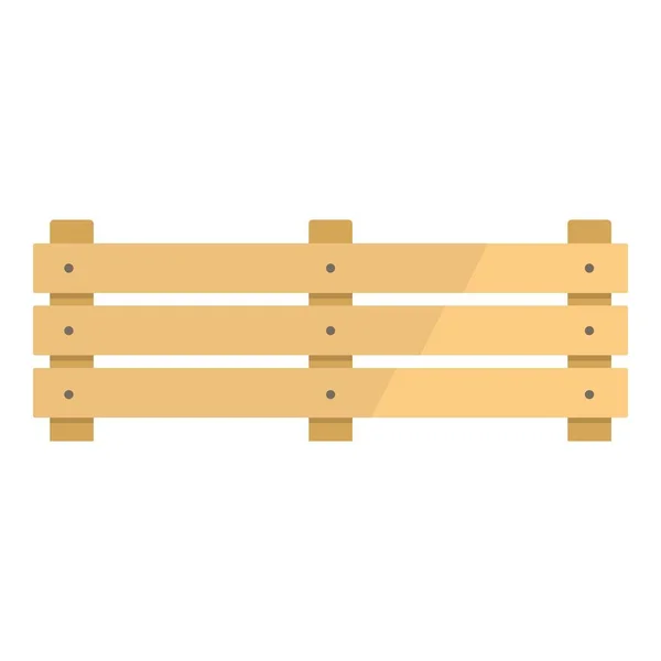 Icono de valla ancha, estilo plano . — Vector de stock
