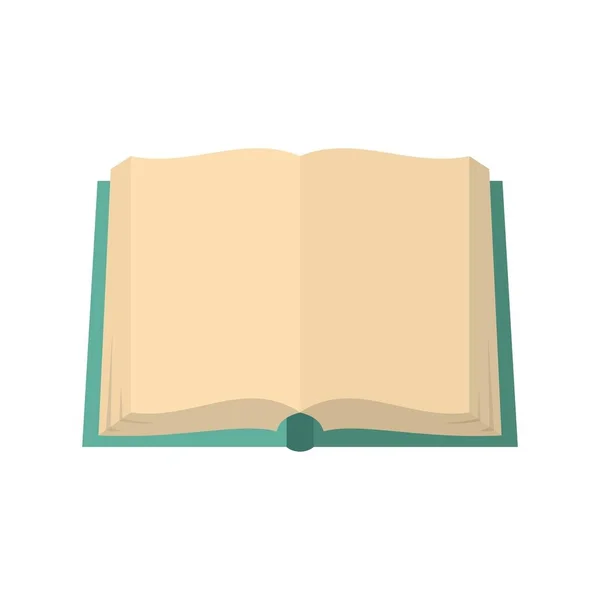 Libro desplegado icono, estilo plano — Vector de stock