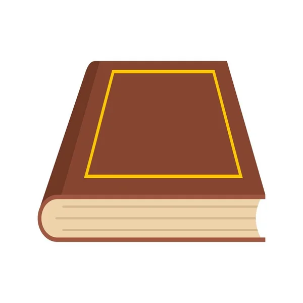 Buch geschlossenes Symbol, flacher Stil — Stockvektor