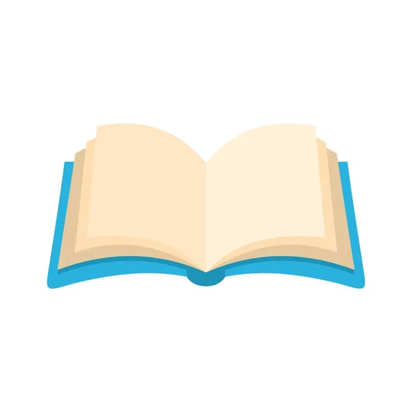 Εικονίδιο πληροφορίες βιβλίου, επίπεδη στυλ — Διανυσματικό Αρχείο