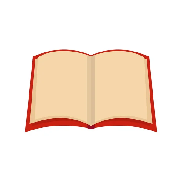 Libro icono de la universidad, estilo plano — Vector de stock
