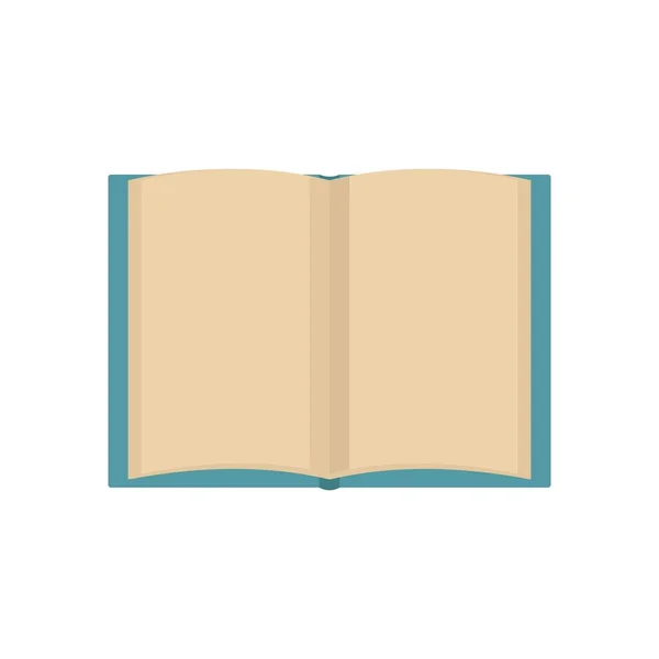 Libro icono de la novela, estilo plano — Vector de stock