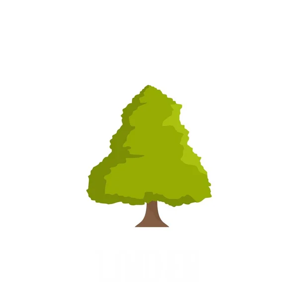 Icono de árbol de tilo, estilo plano — Vector de stock