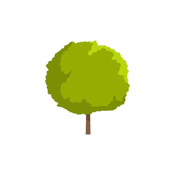 Icono de árbol de arce, estilo plano — Vector de stock