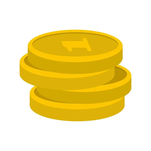 Concepto icono de moneda, estilo plano — Vector de stock